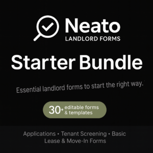 Starter Bundle – Essential Landlord Forms (Digital Download)